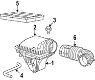 Foto de Manguera Vlvula PCV Original para Dodge Challenger Dodge Charger   Chrysler 300 Marca CHRYSLER Nmero de Parte 5038439AC