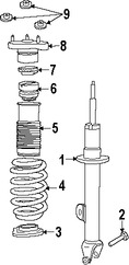 Foto de Defensa de Puntal de Amortiguador Original para Chrysler 300 Dodge Challenger Dodge Charger Dodge Magnum Marca CHRYSLER Nmero de Parte 4895444AB