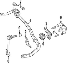 Foto de Barra Estabilizadora de Suspensin Original para Dodge Challenger Marca CHRYSLER Nmero de Parte 68235661AC