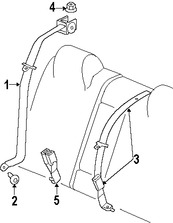 Foto de Cinturon de seguridad Regazo Hombros Original para Dodge Challenger   Chrysler 300 Marca CHRYSLER Nmero de Parte 5UZ23DX9AC