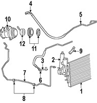 Foto de Manguera de succin Refrigerante Aire Acondicionad Original para Jeep Grand Cherokee 2007 2008 2009 Marca CHRYSLER Nmero de Parte 55116714AE