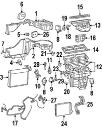 Foto de Actuador de Puerta de Entrada de Aire Original para Jeep Grand Cherokee Jeep Commander Marca CHRYSLER Nmero de Parte 5143192AA