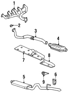 Foto de Empacadura de Tubo de Escape a Mltiple Original para Jeep Grand Cherokee Jeep Wrangler Marca CHRYSLER Nmero de Parte 52005431