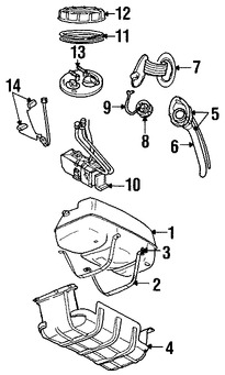 Foto de Soporte Tanque de Combustible Original para Jeep Liberty 2002 2003 2004 2005 2006 2007 Marca CHRYSLER Nmero de Parte 52100334AG