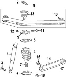 Foto de Buje del Brazo de Control de la Suspensin Original para Jeep Liberty 2002 2003 2004 Marca CHRYSLER Nmero de Parte 52088648AA