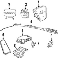 Foto de Mdulo de control del Air Bag Original para Jeep Patriot 2007 Marca CHRYSLER Nmero de Parte 4672612AB