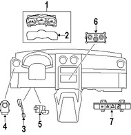 Foto de Panel de Instrumentos Original para Jeep Liberty 2008 Marca CHRYSLER Nmero de Parte 5172023AK