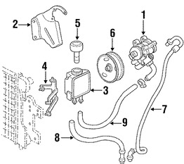 Foto de Deposito Liquido Hidraulico Direccion Asistida Original para Jeep Wrangler 1991 1992 1993 1994 1995 Marca CHRYSLER Nmero de Parte 52004991