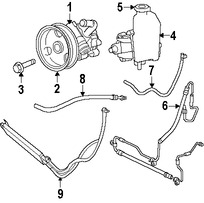 Foto de Manguera Direccion Hidraulica Original para Jeep Commander Jeep Grand Cherokee Marca CHRYSLER Nmero de Parte 52089317AD