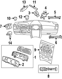 Foto de Panel de Instrumentos Original para Jeep Commander 2007 Jeep Grand Cherokee 2007 Marca CHRYSLER Nmero de Parte 5172317AD