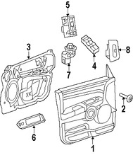 Foto de Switch de Memoria de Asiento Original para Jeep Commander Jeep Grand Cherokee Marca CHRYSLER Nmero de Parte 5JF971D1AC