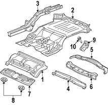 Foto de Bandeja de Piso Original para Jeep Commander Jeep Grand Cherokee Marca CHRYSLER Nmero de Parte 55394418AJ