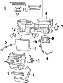 Foto de Conuunto de Motor de Ventilador Original para Jeep Wrangler 2007 2008 2009 2010 Marca CHRYSLER Nmero de Parte 68004195AA