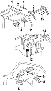 Foto de Parasol / Visera Original para Jeep Wrangler 2007 2008 2009 Marca CHRYSLER Nmero de Parte 5KE42XDVAI