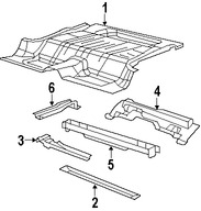 Foto de Bandeja de Piso Original para Jeep Wrangler 2007 2008 2009 2010 Marca CHRYSLER Nmero de Parte 68003519AD