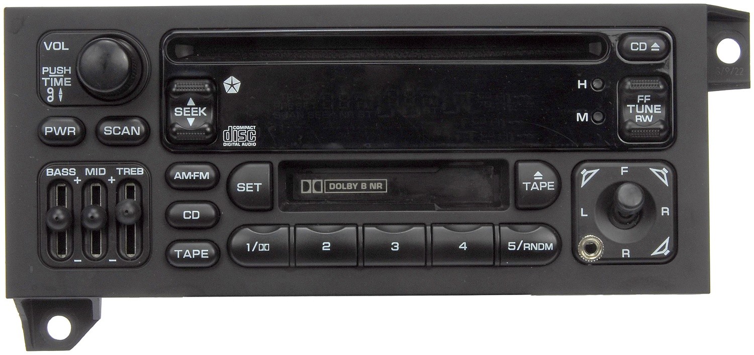 Foto de Unidad de Control de Radio para Chrysler Dodge Eagle Jeep Plymouth Marca DORMAN Nmero de Parte 586-012