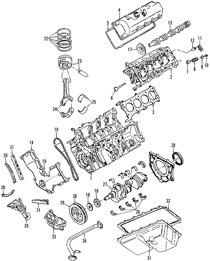 Foto de Seguidor del rbol de levas Original para Lincoln Navigator Lincoln Mark LT Ford Mustang Mercury Mountaineer Marca FORD Nmero de Parte 5L1Z6500A