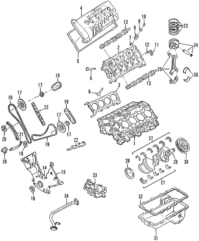 Foto de Motor Completo Original para Ford Mustang 2007 2008 Marca FORD Nmero de Parte 7R3Z6007AA