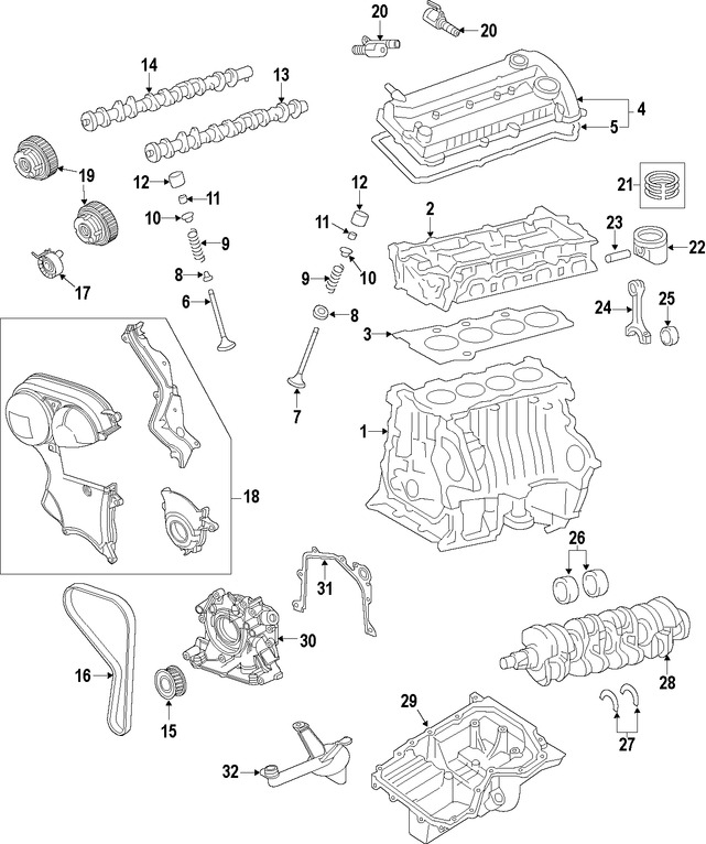 Foto de Rodamiento principal del Cigueal Original para Ford Fiesta Ford Fusion Marca FORD Nmero de Parte BE8Z6333A