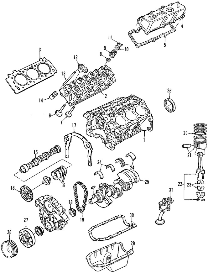 Foto de Vlvula de Escape del Motor Original para Mercury Sable Ford Taurus Marca FORD Nmero de Parte YF1Z6505BA