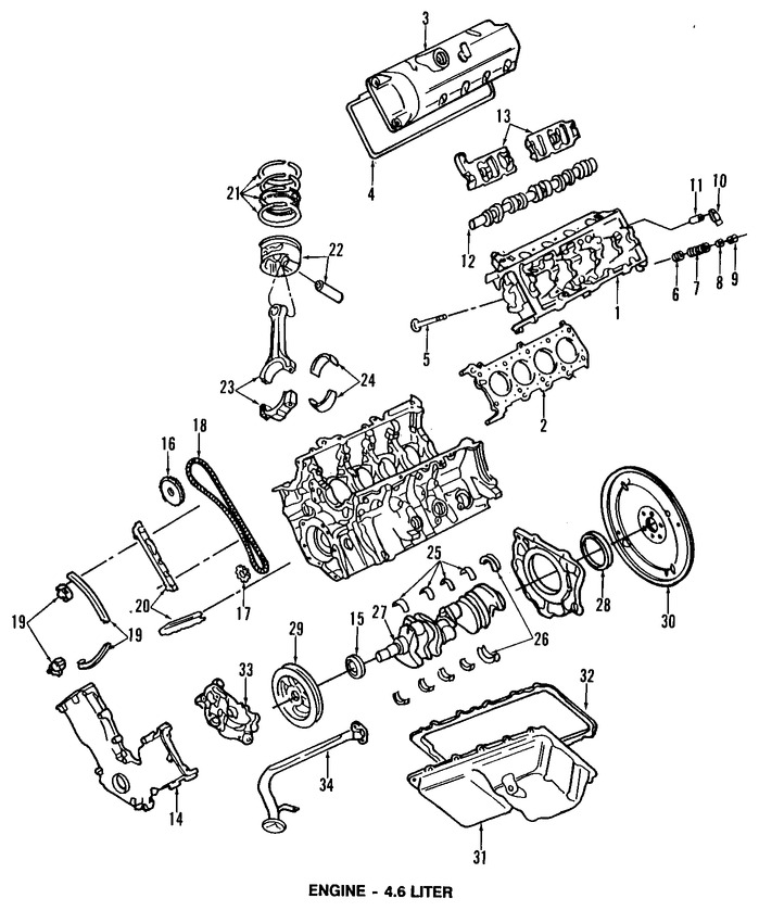 Foto de Biela Original para Ford Crown Victoria Ford Mustang Lincoln Town Car Mercury Mountaineer Mercury Grand Marquis Marca FORD Nmero de Parte 2L1Z6200AA