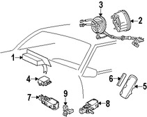 Foto de Mdulo de control del Air Bag Original para Ford Mustang 2007 2008 2009 Marca FORD Nmero de Parte 8R3Z14B321B