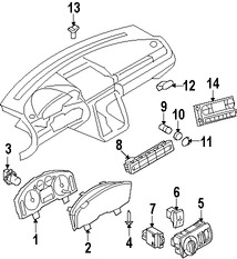 Foto de Panel de Instrumentos Original para Ford Taurus X 2008 Marca FORD Nmero de Parte 8F9Z10849T