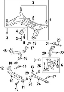 Foto de Muon de Suspensin Original para Ford Taurus X 2008 2009 Ford Freestyle 2005 2006 2007 Marca FORD Nmero de Parte 5F9Z5B759BA