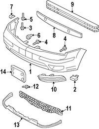 Foto de Absorbedor de impacto de gomaespuma del parachoque Original para Ford Focus 2005 2006 2007 Marca FORD Nmero de Parte 5S4Z17C882AB