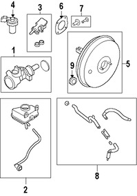 Foto de Depsito del Cilindro Maestro del Freno Original para Ford Focus 2008 2009 2010 2011 Marca FORD Nmero de Parte 8S4Z2K478B