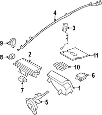 Foto de Mdulo de control del Air Bag Original para Ford Focus 2008 2009 2010 2011 Marca FORD Nmero de Parte AS4Z14B321C