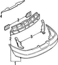 Foto de Guardasalpicaduras del parachoques Original para Ford Escort 1999 2000 1998 2001 2002 2003 Marca FORD Nmero de Parte F8CZ17E838BA