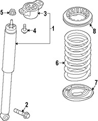 Foto de Aislante de Muelle Original para Ford Focus Ford C-Max Marca FORD Nmero de Parte CV6Z5586C