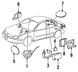 Foto de Unidad de Control de Radio Original para Ford Taurus Mercury Sable Marca FORD Nmero de Parte YF1Z18C858BA