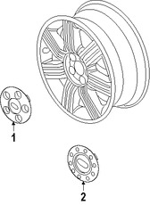 Foto de Tapon / Tapacubo / Taza de la Rueda Original para Ford Taurus 2008 2009 Ford Taurus X 2008 2009 Marca FORD Nmero de Parte 8G1Z1130D