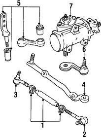 Foto de Manga de Ajuste de Terminal de Direccin Original para Ford Lincoln Mercury Marca FORD Nmero de Parte D9AZ3310A