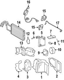 Foto de Recipiente del nucleo del evaporador del aire acon Original para Lincoln Town Car 2006 2007 2008 2009 2010 2011 Marca FORD Nmero de Parte 6W1Z19850CA