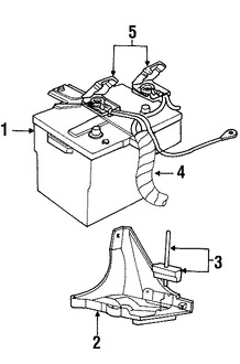 Foto de Bandeja de la batera Original para Lincoln Town Car Marca FORD Nmero de Parte 3W1Z10732BA