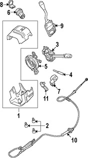 Foto de Cable de Cambio Transmisin Original para Lincoln Town Car Ford Crown Victoria Mercury Grand Marquis Marca FORD Nmero de Parte 6W1Z7E395A