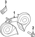 Foto de Claxon / Corneta / Bocina / Pito Original para Ford  Lincoln Marca FORD Nmero de Parte DA5Z13832B