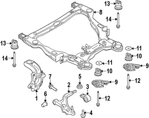 Foto de Buje del Brazo de Control de la Suspensin Original para Mercury Montego Mercury Sable Ford Taurus Ford Five Hundred Lincoln MKS Marca FORD Nmero de Parte 9G1Z3C403A