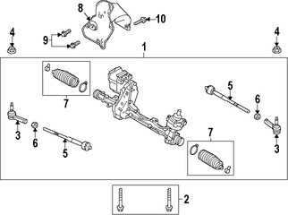 Foto de Conjunto Botas Fuelle Pion y Cremallera Original para Ford Lincoln Marca FORD Nmero de Parte AA5Z3332A