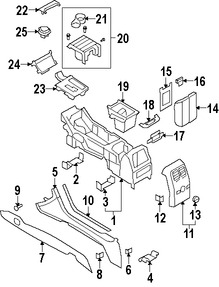 Foto de Clip de Panel de Moldura Pilar A Original para Ford  Lincoln Mercury Marca FORD Nmero de Parte W710338S403