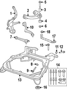 Foto de Tornillo de Brazo de Control de Suspension Original para Ford Fusion Mercury Milan Lincoln Zephyr Lincoln MKZ Marca FORD Nmero de Parte W500752S439