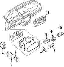 Foto de Lente de Panel de Instrumentos Original para Lincoln Zephyr 2006 Lincoln MKZ 2007 2008 2009 Marca FORD Nmero de Parte 6E5Z10887CA