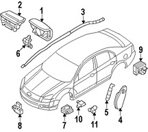 Foto de Mdulo de control del Air Bag Original para Lincoln MKZ 2008 2009 Marca FORD Nmero de Parte 9E5Z14B321C