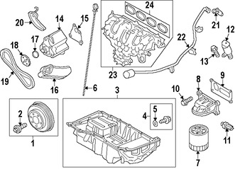 Foto de Empacadura del Tapon de drenaje de aceite Original para Mercury Ford Lincoln Marca FORD Nmero de Parte F5TZ6734BA