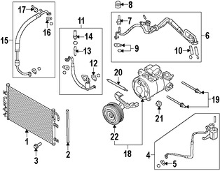 Foto de Manguera de succin Refrigerante Aire Acondicionad Original para Ford Taurus Ford Police Interceptor S Ford  Lincoln Punto Lincoln MKS Marca FORD Nmero de Parte DE9Z19867B