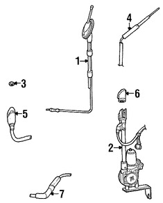 Foto de Mstil de Antena de Radio Original para Ford Lincoln Mercury Marca FORD Nmero de Parte F3AZ18A886A