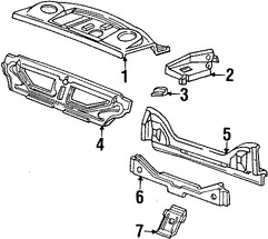 Foto de Panel posterior Original para Mercury Grand Marquis Mercury Marauder Ford Crown Victoria Marca FORD Nmero de Parte F8AZ5440320AA